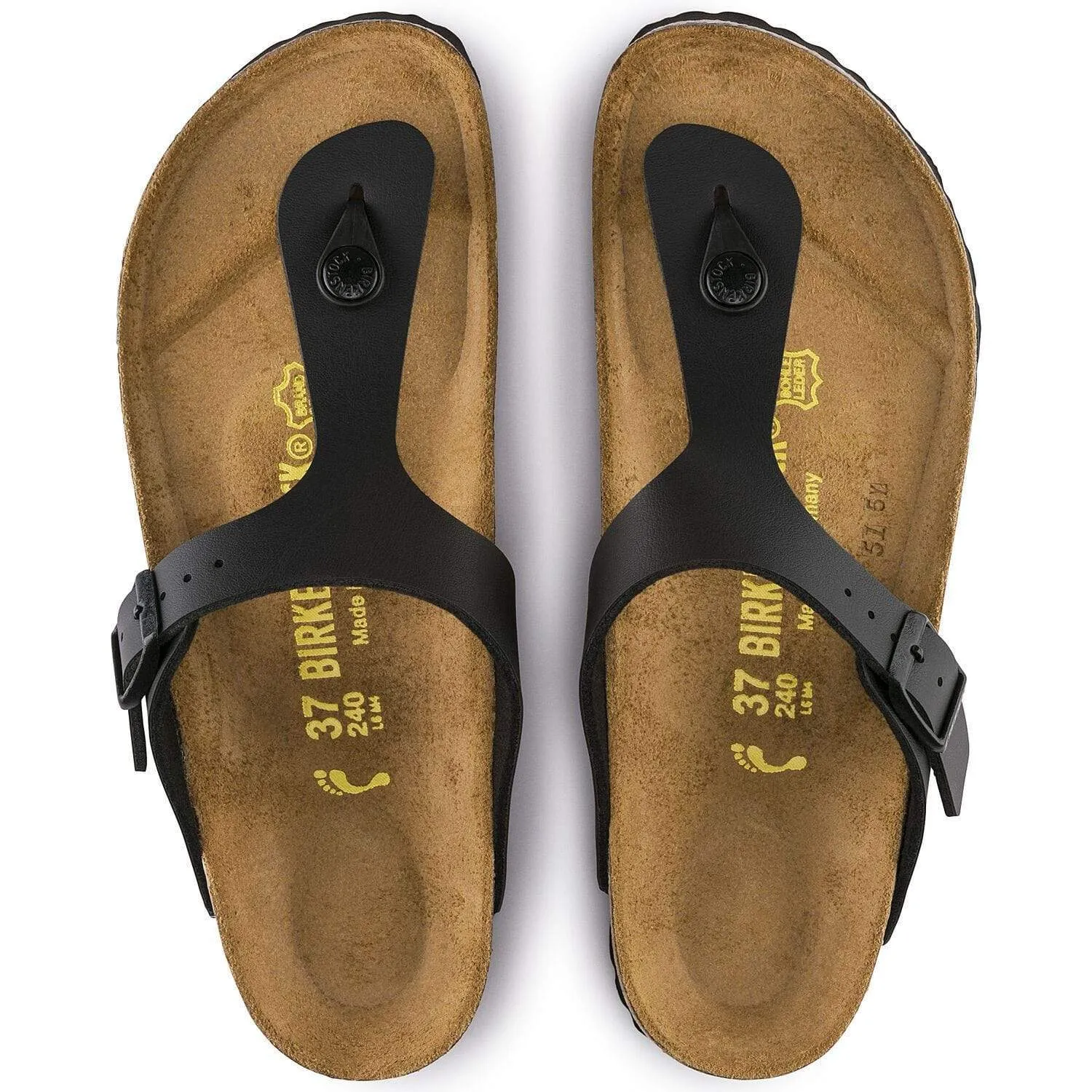 Birkenstock Gizeh Sandals - Black Birko-Flor