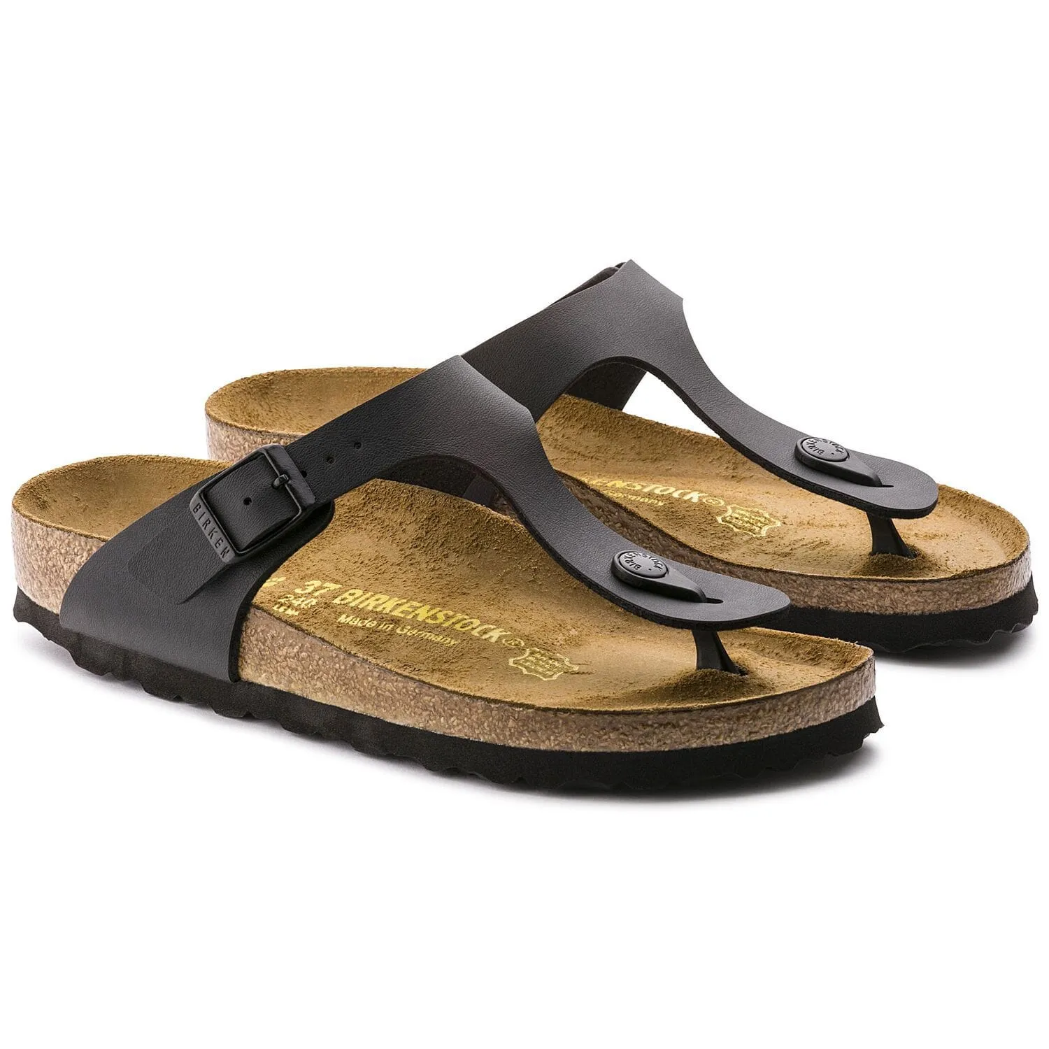 Birkenstock Gizeh Sandals - Black Birko-Flor
