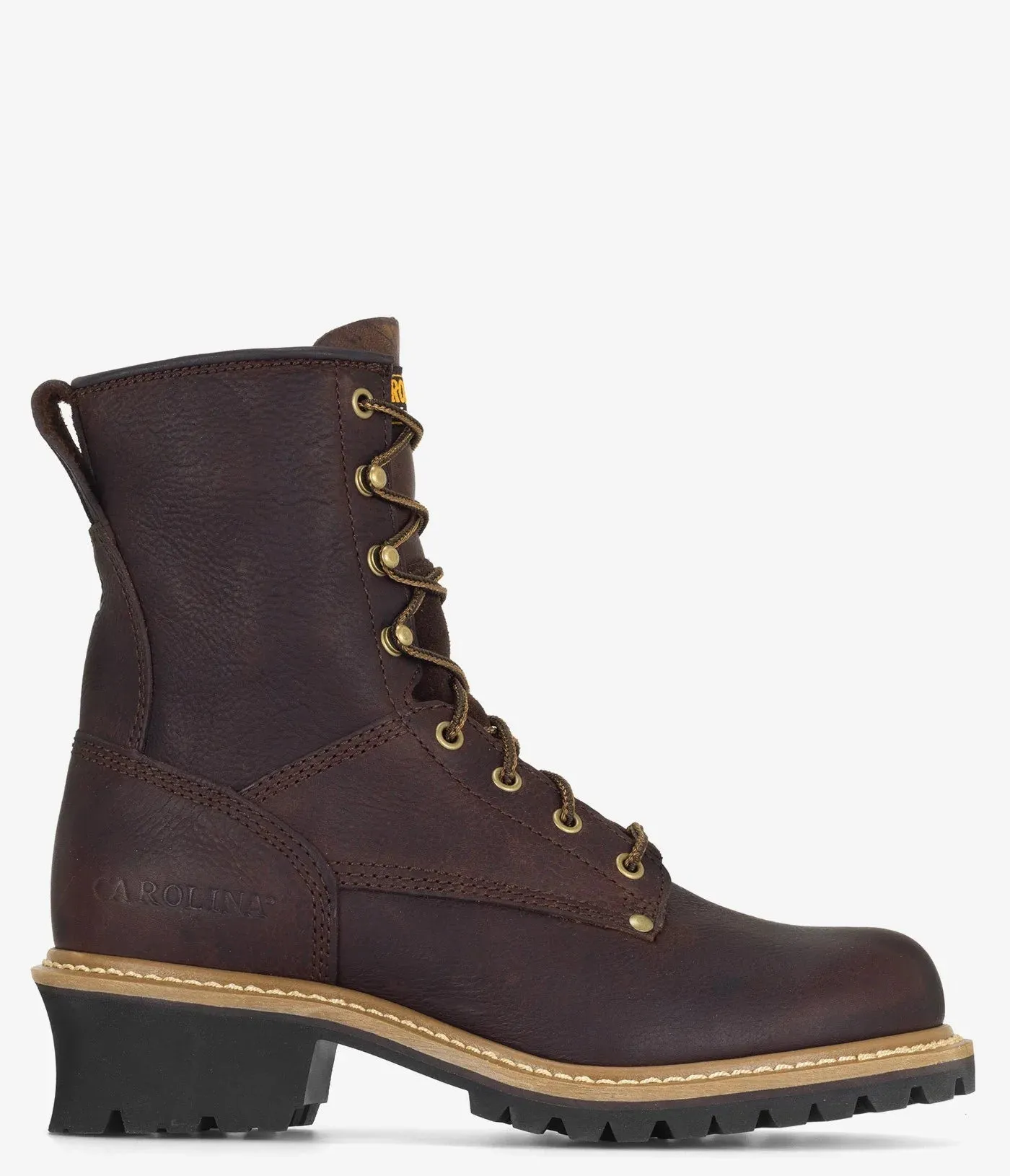 Carolina Elm 8" Leather Logger Boot - Men