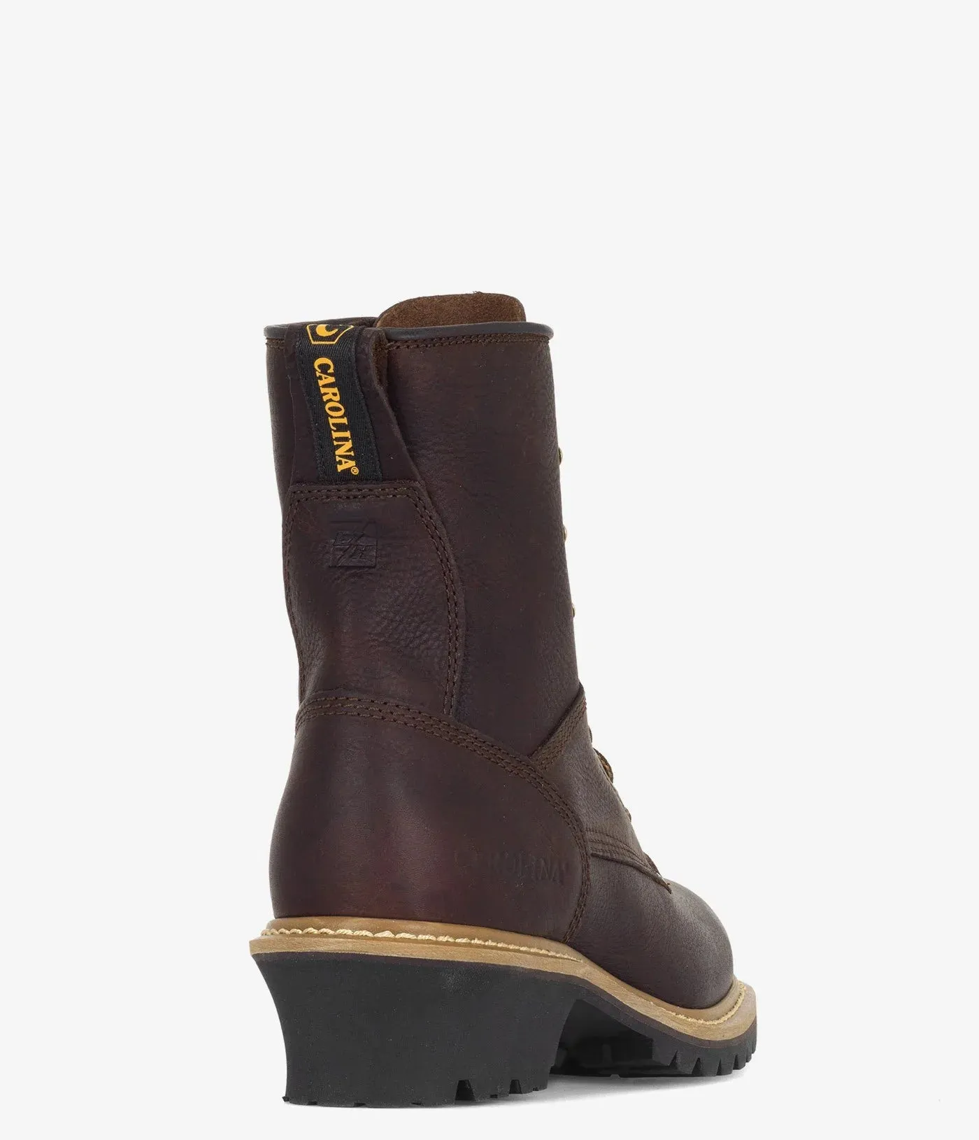 Carolina Elm 8" Leather Logger Boot - Men