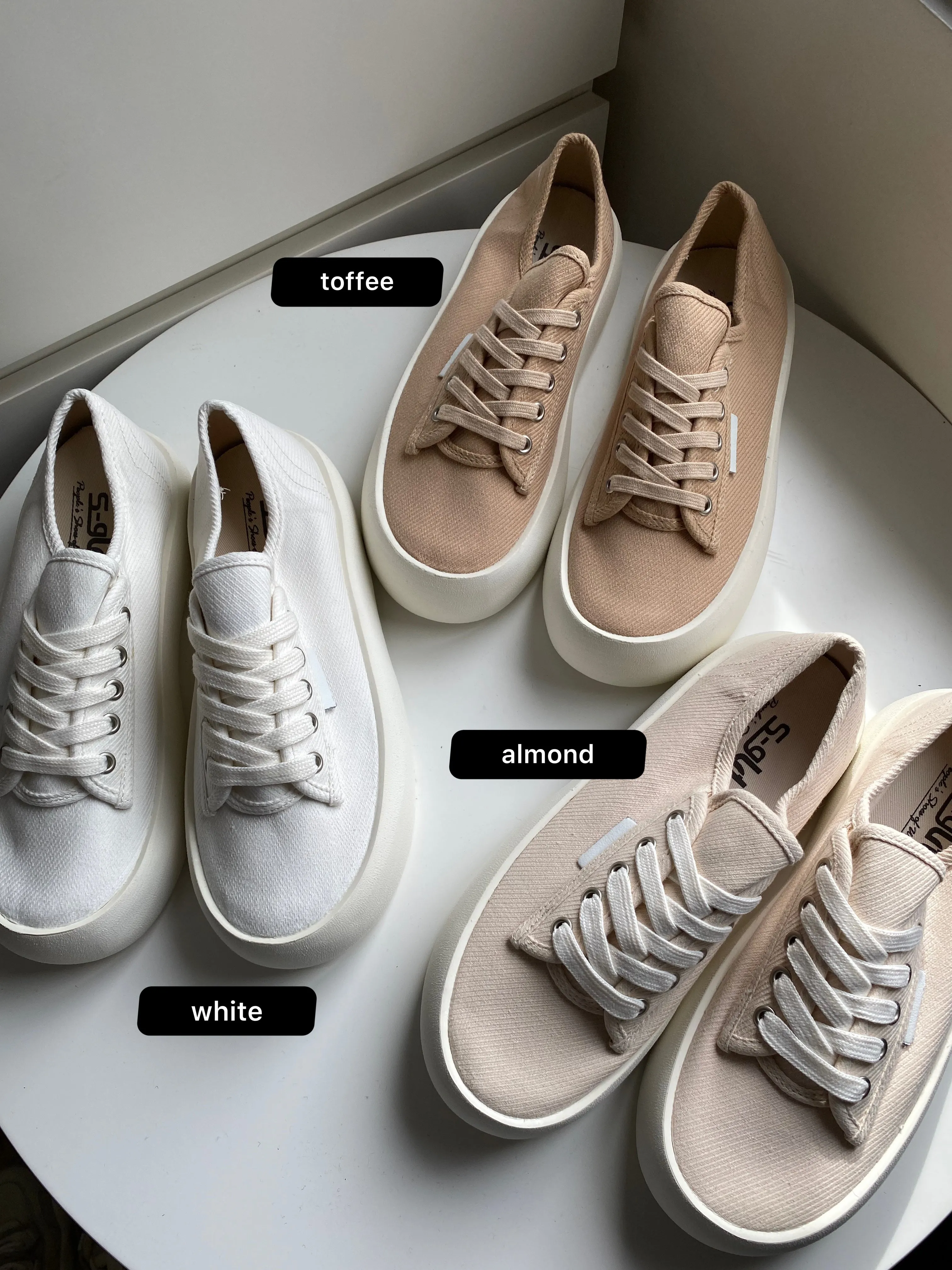 Chunky Sole Canvas Sneakers