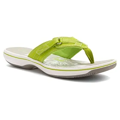 Clarks Women's Breeze Sea Flips- Lime