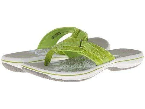 Clarks Women's Breeze Sea Flips- Lime