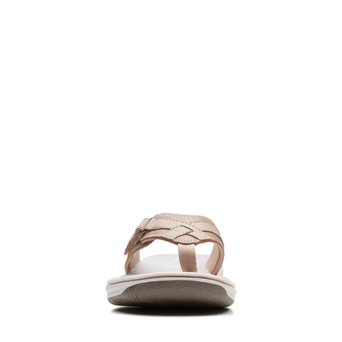Clarks Women's Breeze Sea Flips- Taupe Metallic