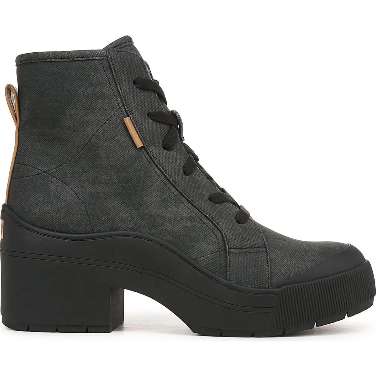 Dr. Scholl's Shoes Womens Time off Up Lace-Up Side Zip Ankle Boots