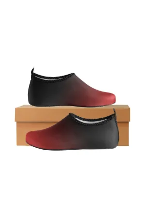 Fade Red to Black Women's Slip-On Water Shoes
