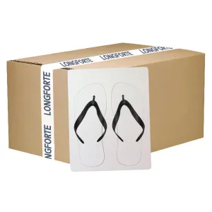 FULL CARTON - 20 x Flip Flops - Child Size - Black Straps - Medium