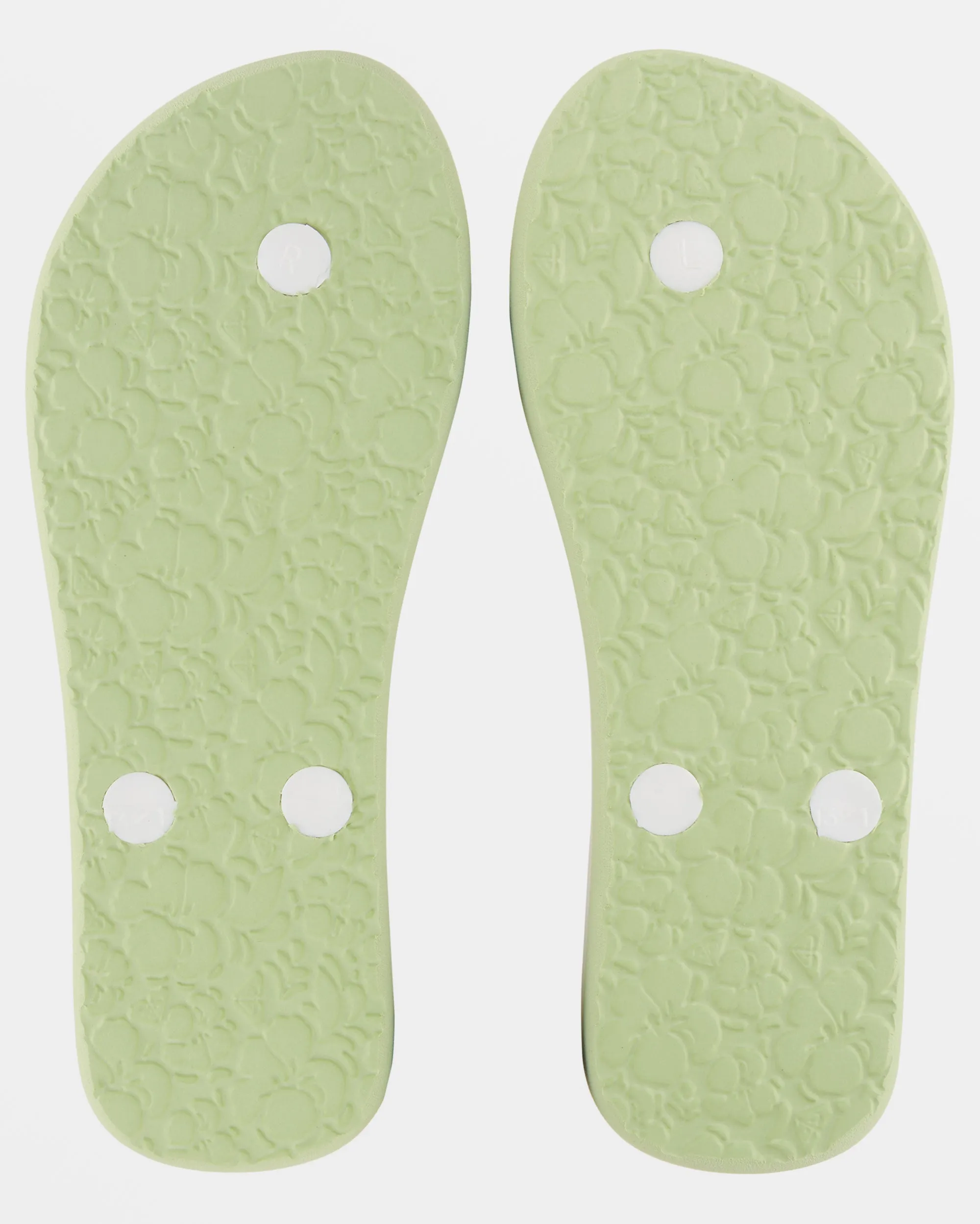 Girls 4-16 Tahiti Flip-Flops - White/Ocean/Citrus