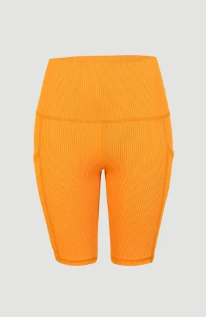 Hike Ribbed High-Waist Shorts | Nugget