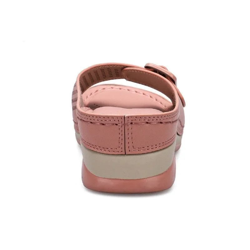 Large Size Slippers Female One-word with Fish Mouth Sandals and Slippers Slope Heel Platform Slope Heel Casual Shoes