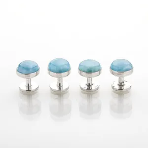 Larimar Tuxedo Studs Kirk