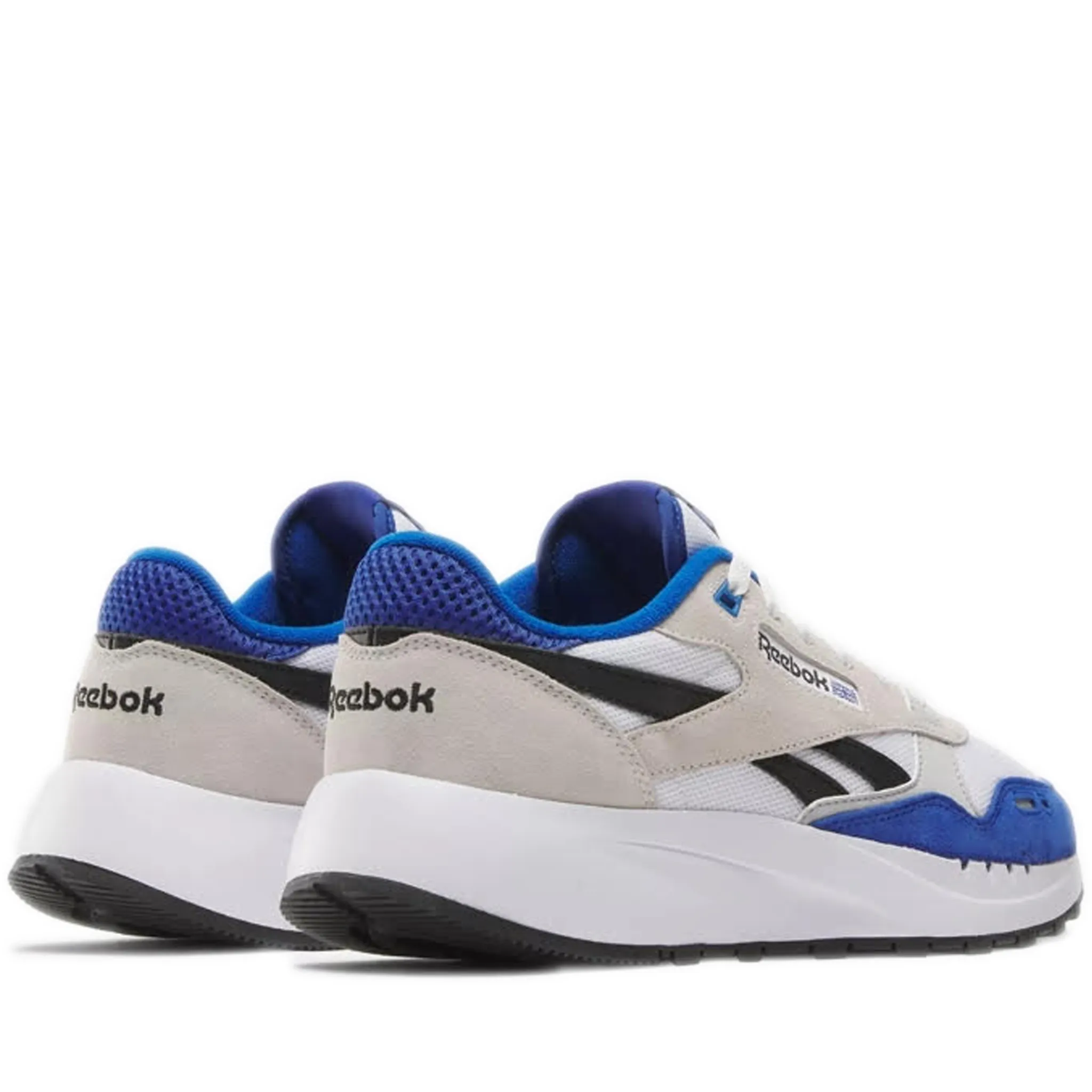 Men's Reebok Classic Leather 2400 Shoes - White/Boundless Blue/Black