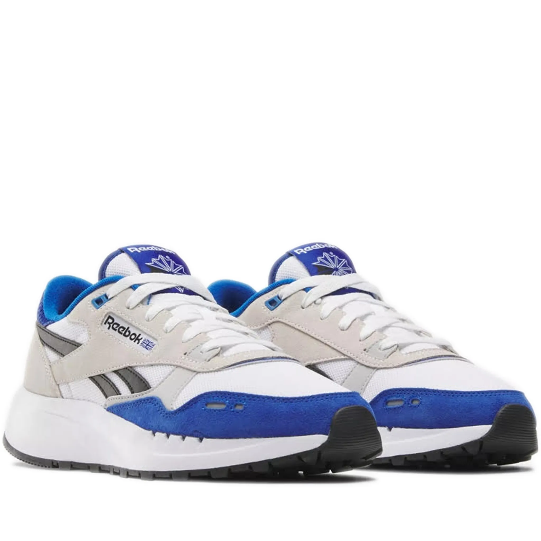 Men's Reebok Classic Leather 2400 Shoes - White/Boundless Blue/Black