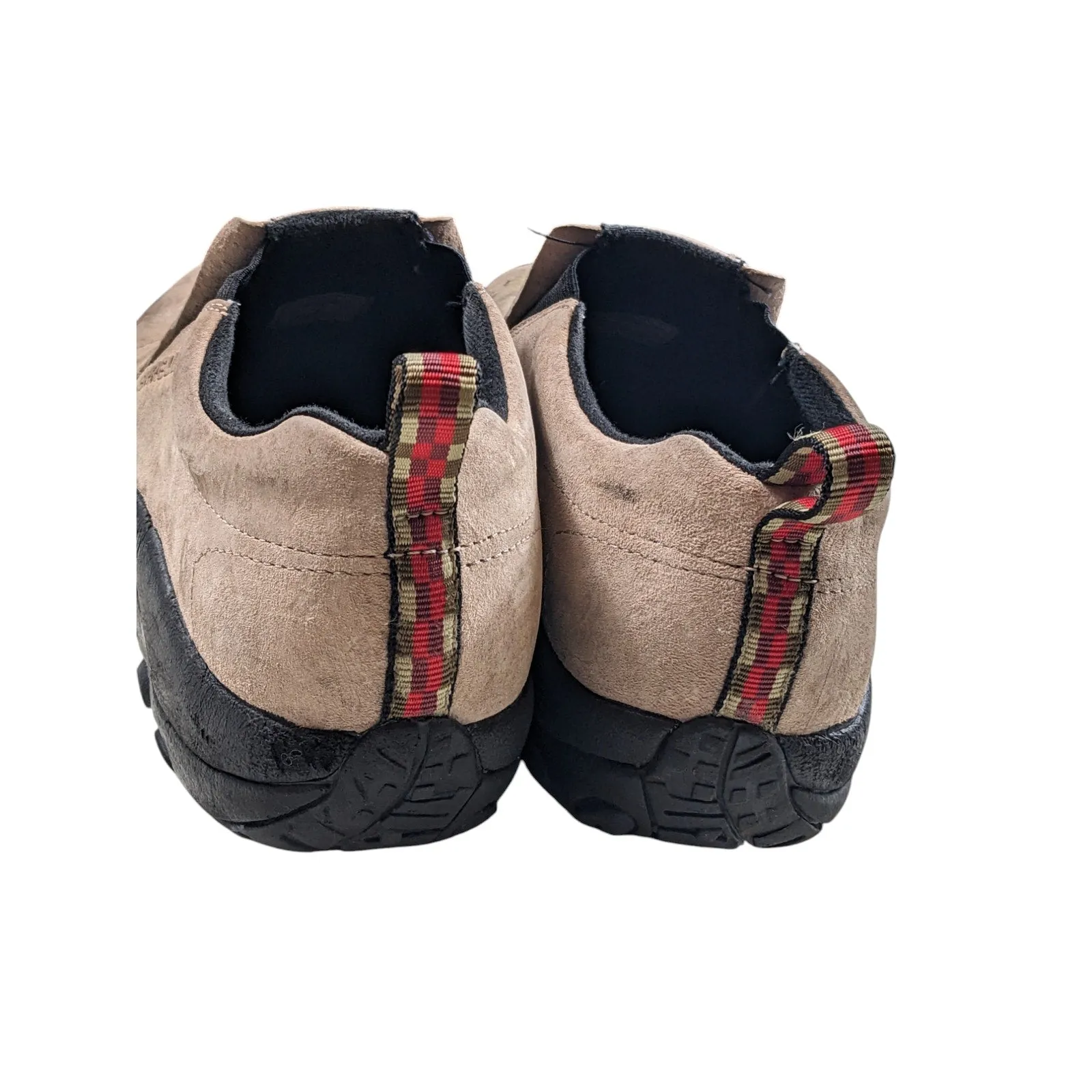 Merrell Shoes Classic Taupe Mens 12 Suede Slip On Jungle Mocs Cushion Footwear