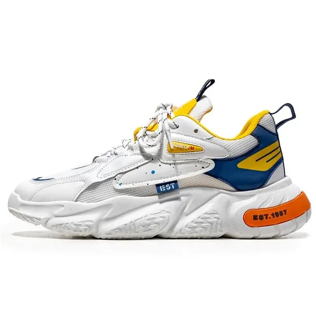 Mixed Color Cotton Lining Air Mesh Sneakers