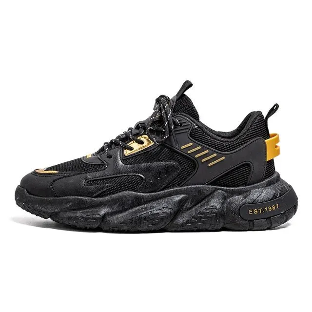 Mixed Color Cotton Lining Air Mesh Sneakers