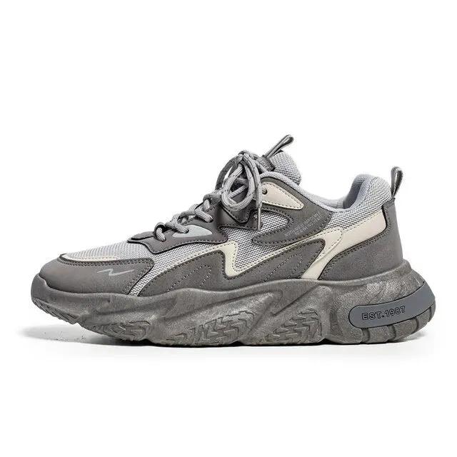 Mixed Color Cotton Lining Air Mesh Sneakers