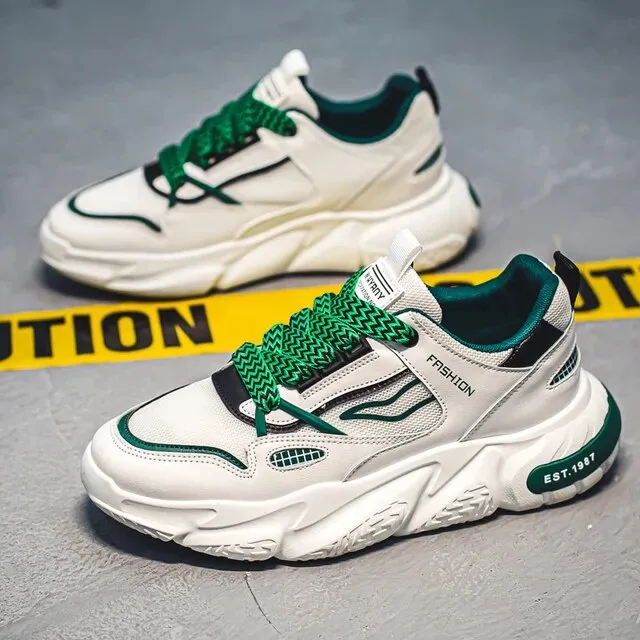 Mixed Color Cotton Lining Air Mesh Sneakers