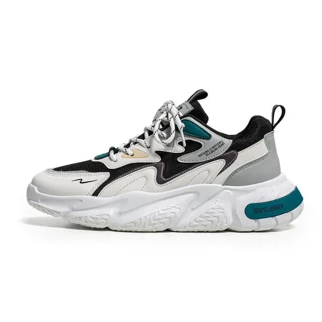 Mixed Color Cotton Lining Air Mesh Sneakers
