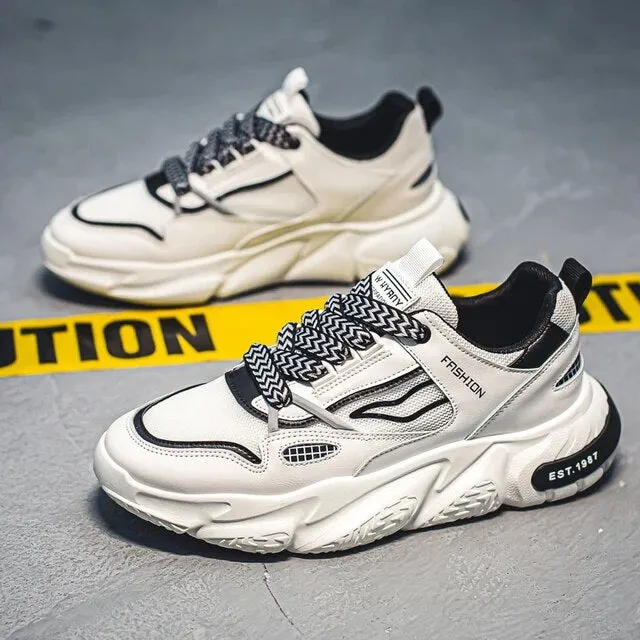 Mixed Color Cotton Lining Air Mesh Sneakers