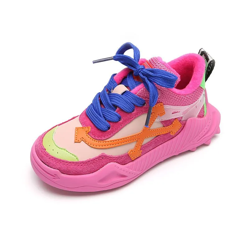 MOF Kids shoes new multicolored suede sneakers