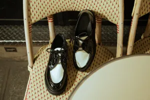 PARABOOT WOMENS BEAUBOURG - VERNIS NOIR/CREME