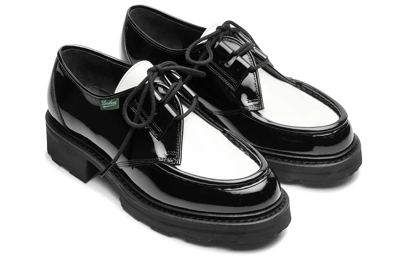 PARABOOT WOMENS BEAUBOURG - VERNIS NOIR/CREME