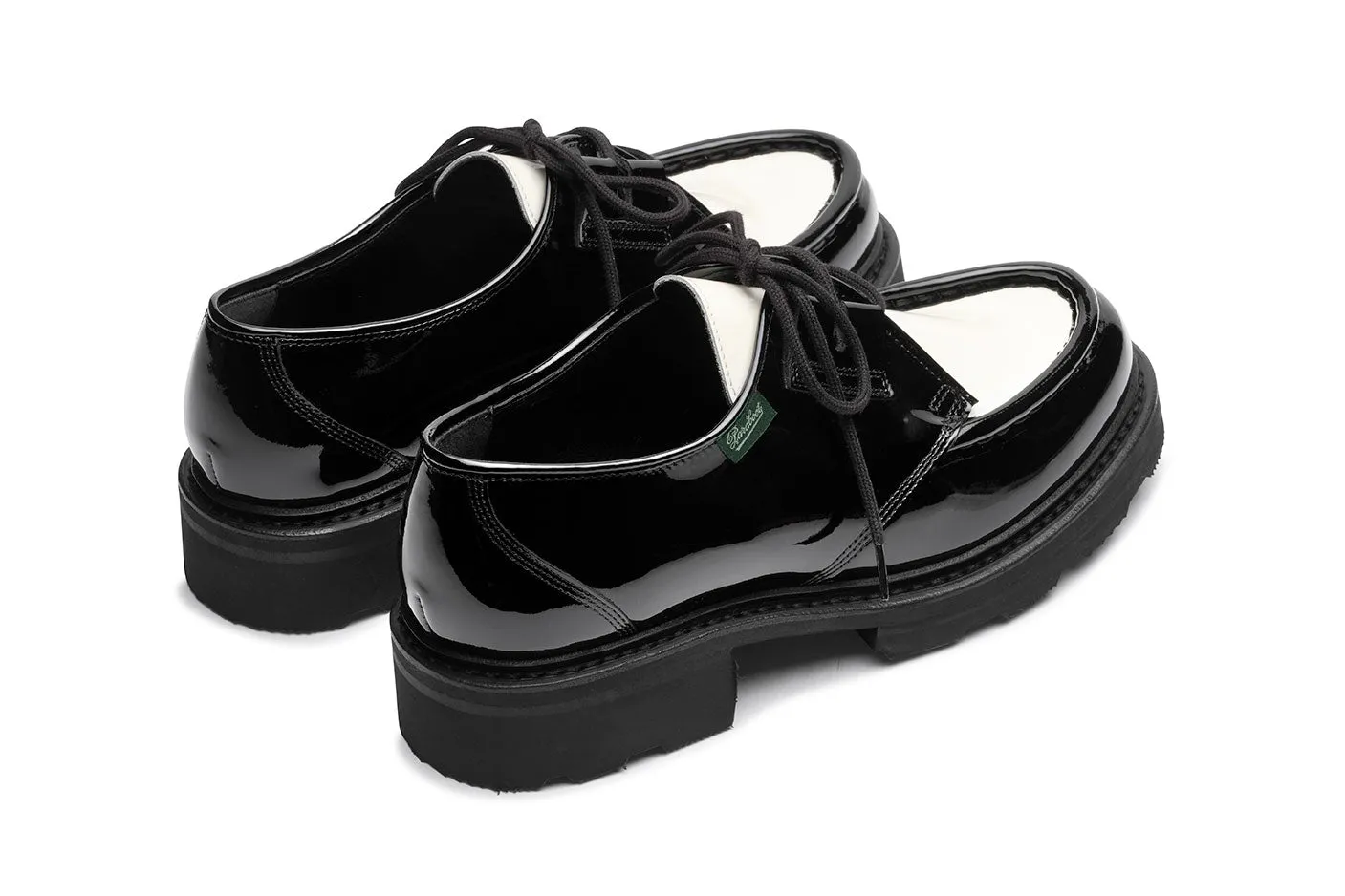 PARABOOT WOMENS BEAUBOURG - VERNIS NOIR/CREME