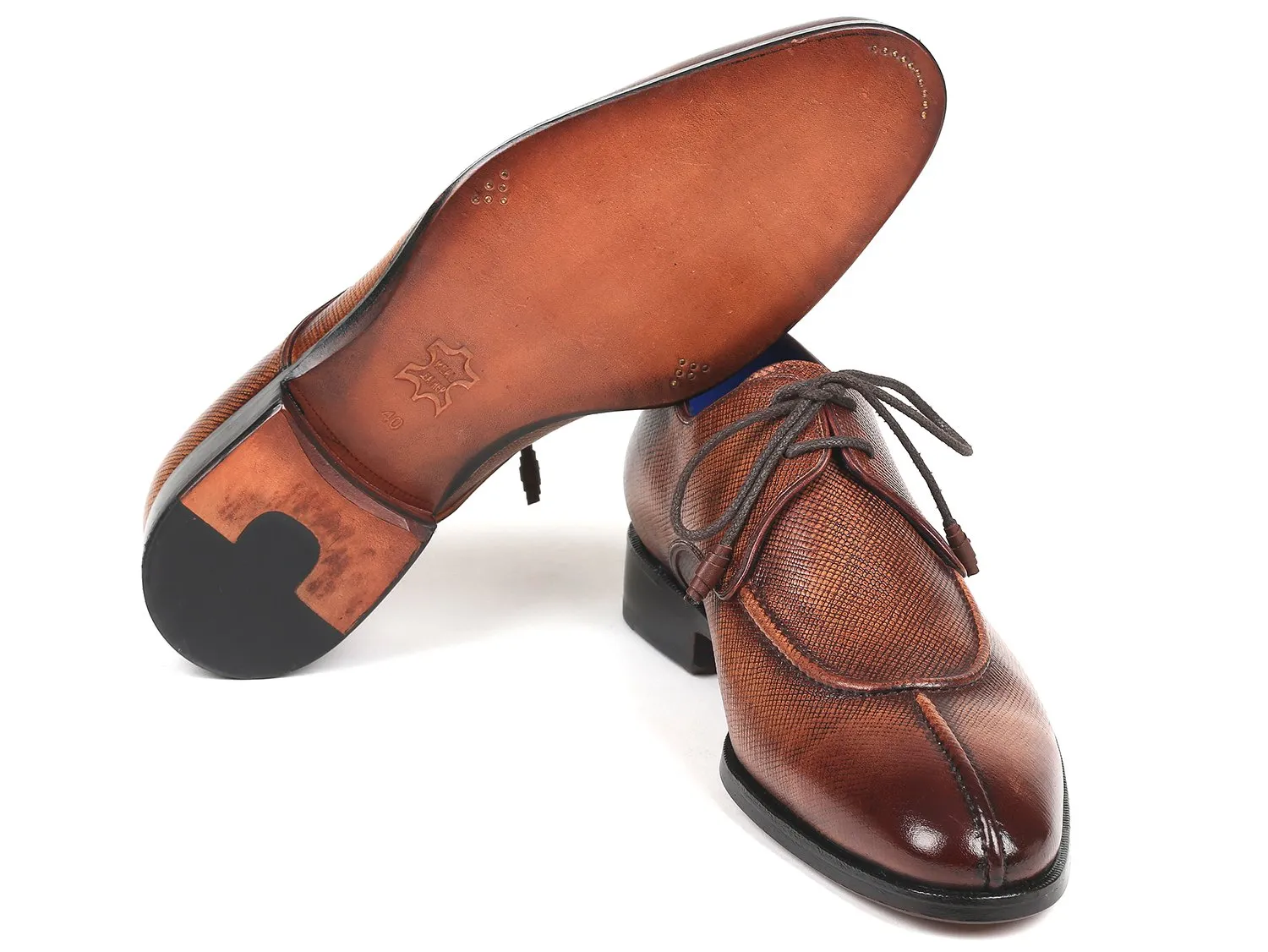 Paul Parkman Hand-Painted Split Toe Derby Shoes