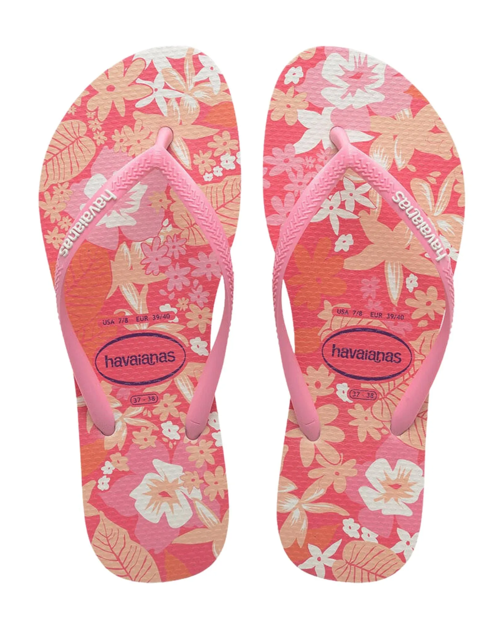 Slim Ditsy Bloom Girls Flip Flops