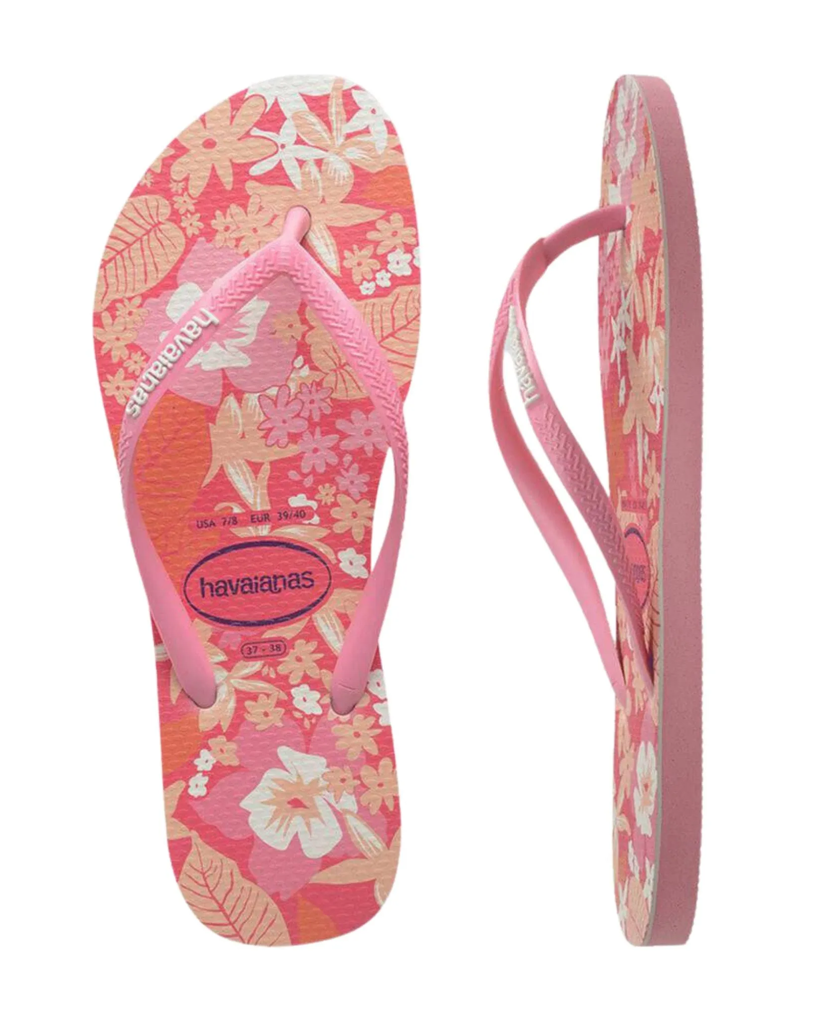 Slim Ditsy Bloom Girls Flip Flops