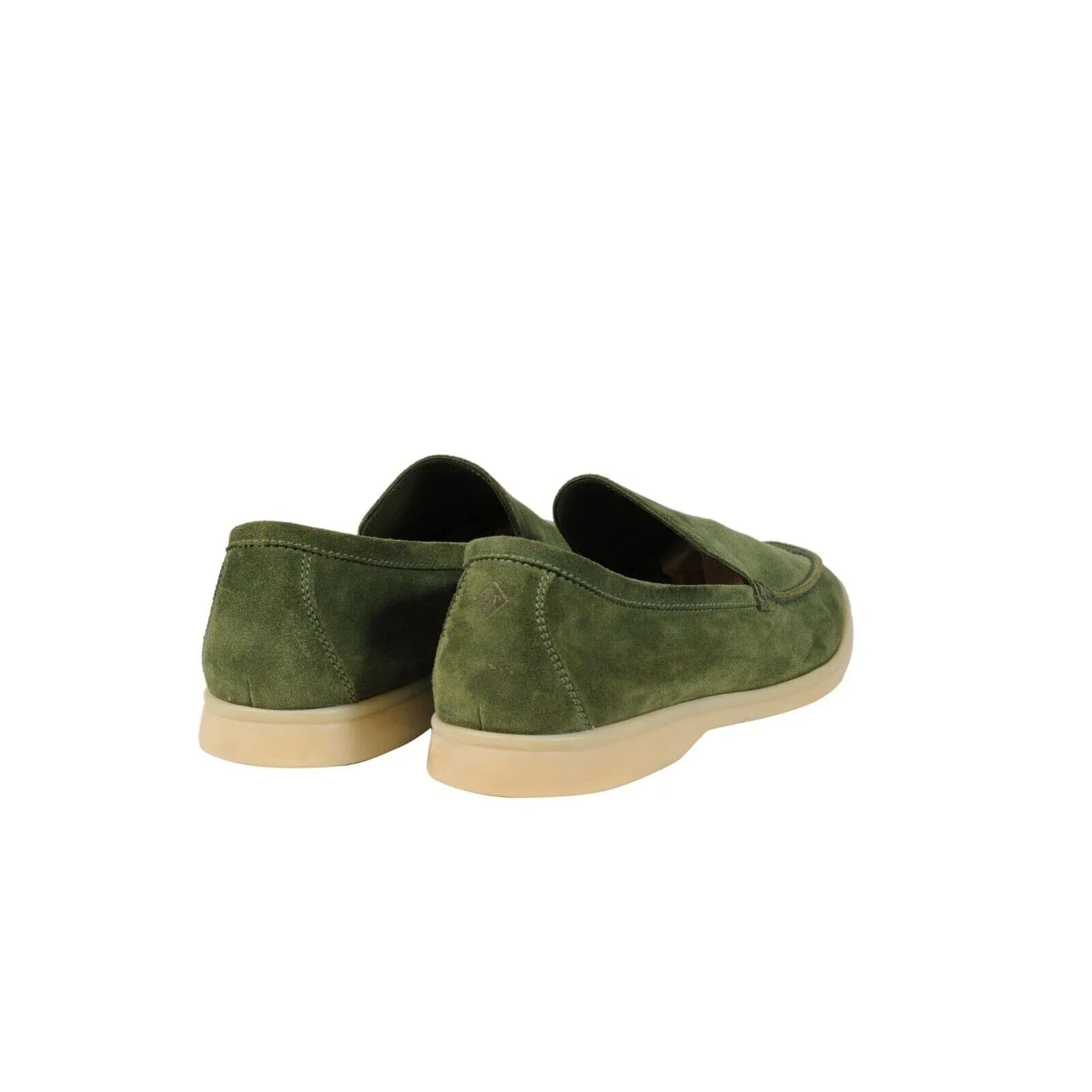 Summer Walk US 9.5 EU 42.5 Green Suede Low Top Slip On Loafers