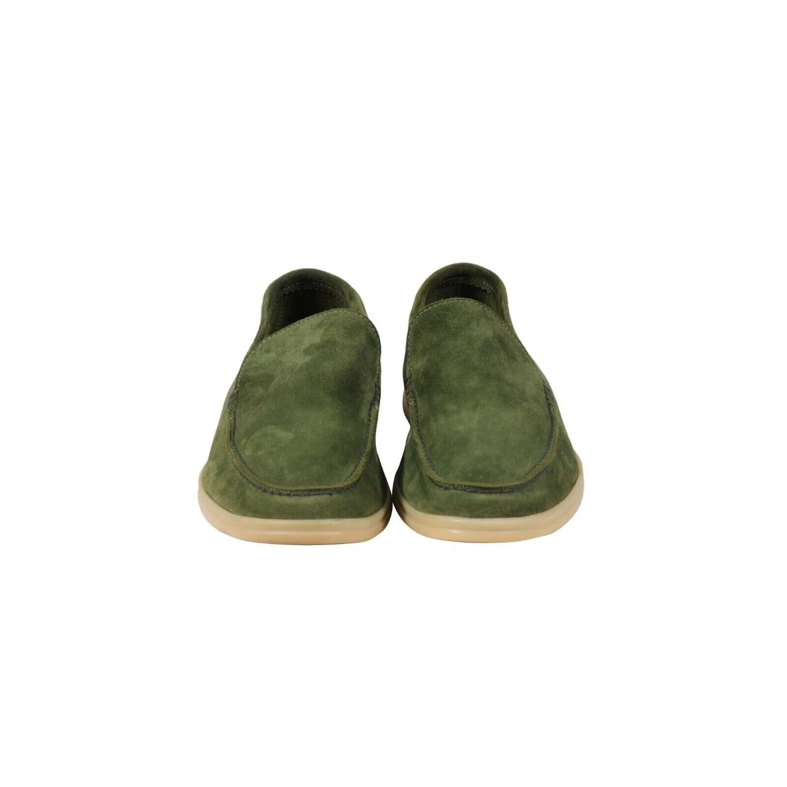 Summer Walk US 9.5 EU 42.5 Green Suede Low Top Slip On Loafers