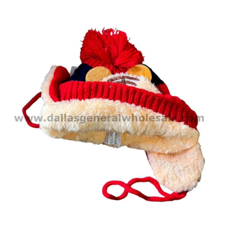 Toddler Bear Toboggan Beanie Hats Wholesale