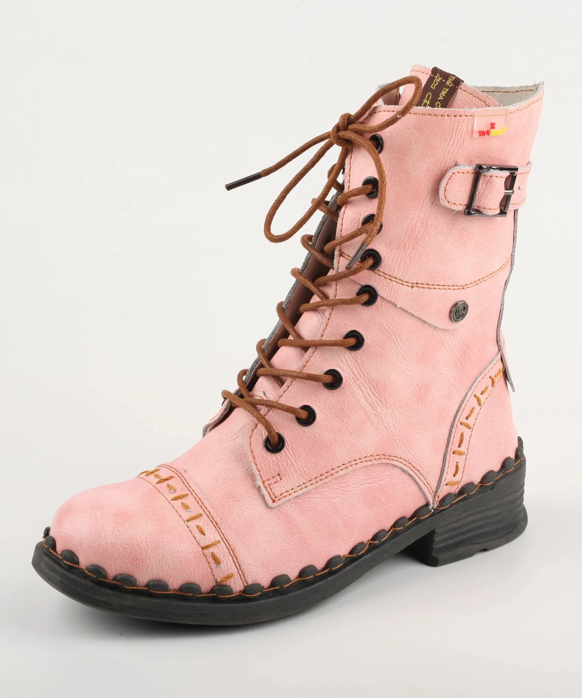 Vintage Fashion Zipper Side - Improved Outsole Autumn/Winter Leather Boots For Women
