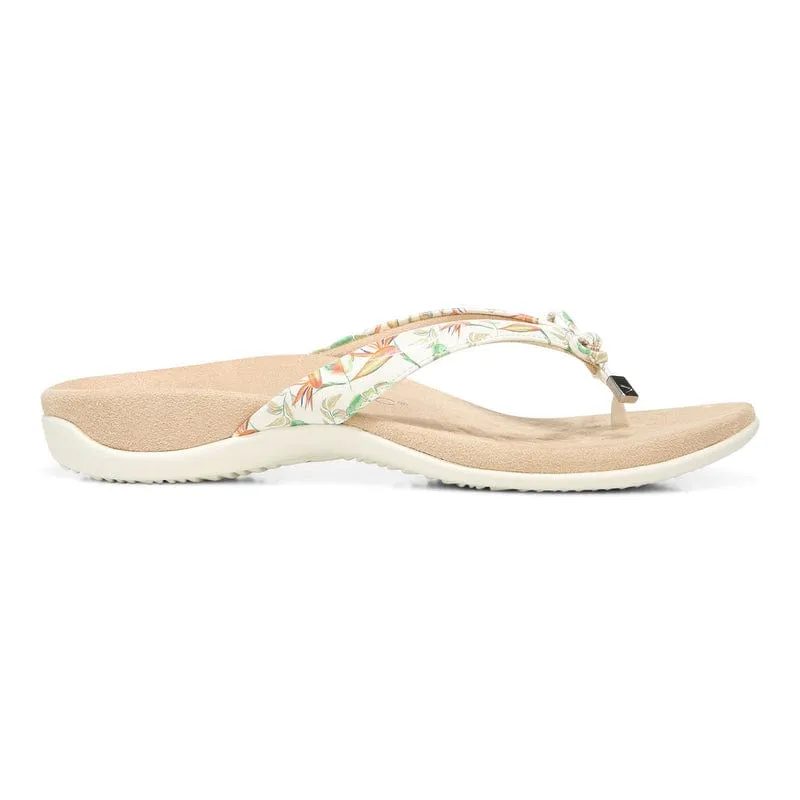 Vionic Women's Bella II Flip Flops- Marshmallow Tropical