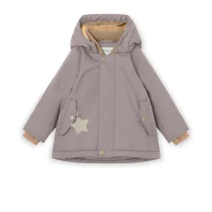 Wally Fleece Lined Winter Jacket. GRS Zinc Purple