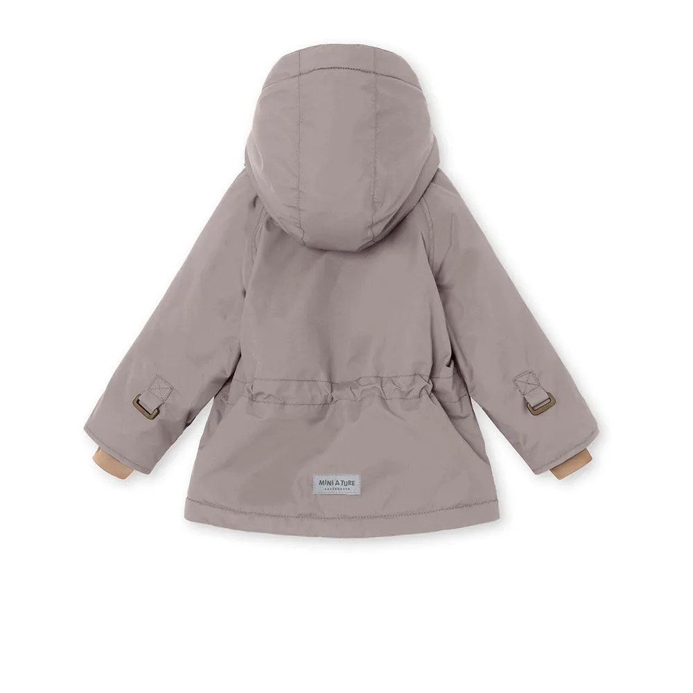 Wally Fleece Lined Winter Jacket. GRS Zinc Purple