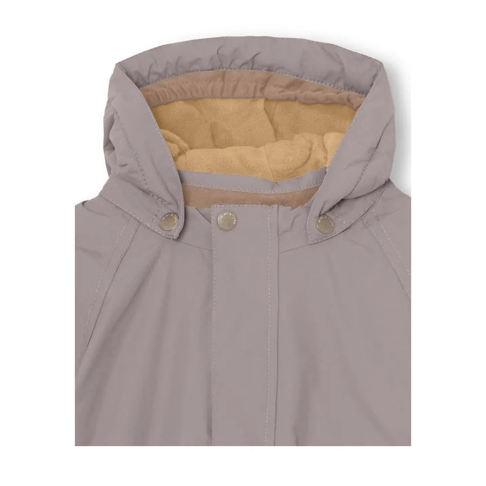 Wally Fleece Lined Winter Jacket. GRS Zinc Purple