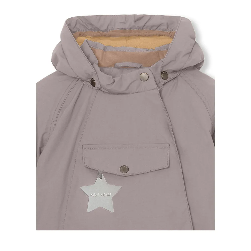 Wang Fleece Lined Winter Jacket. GRS Zinc Purple
