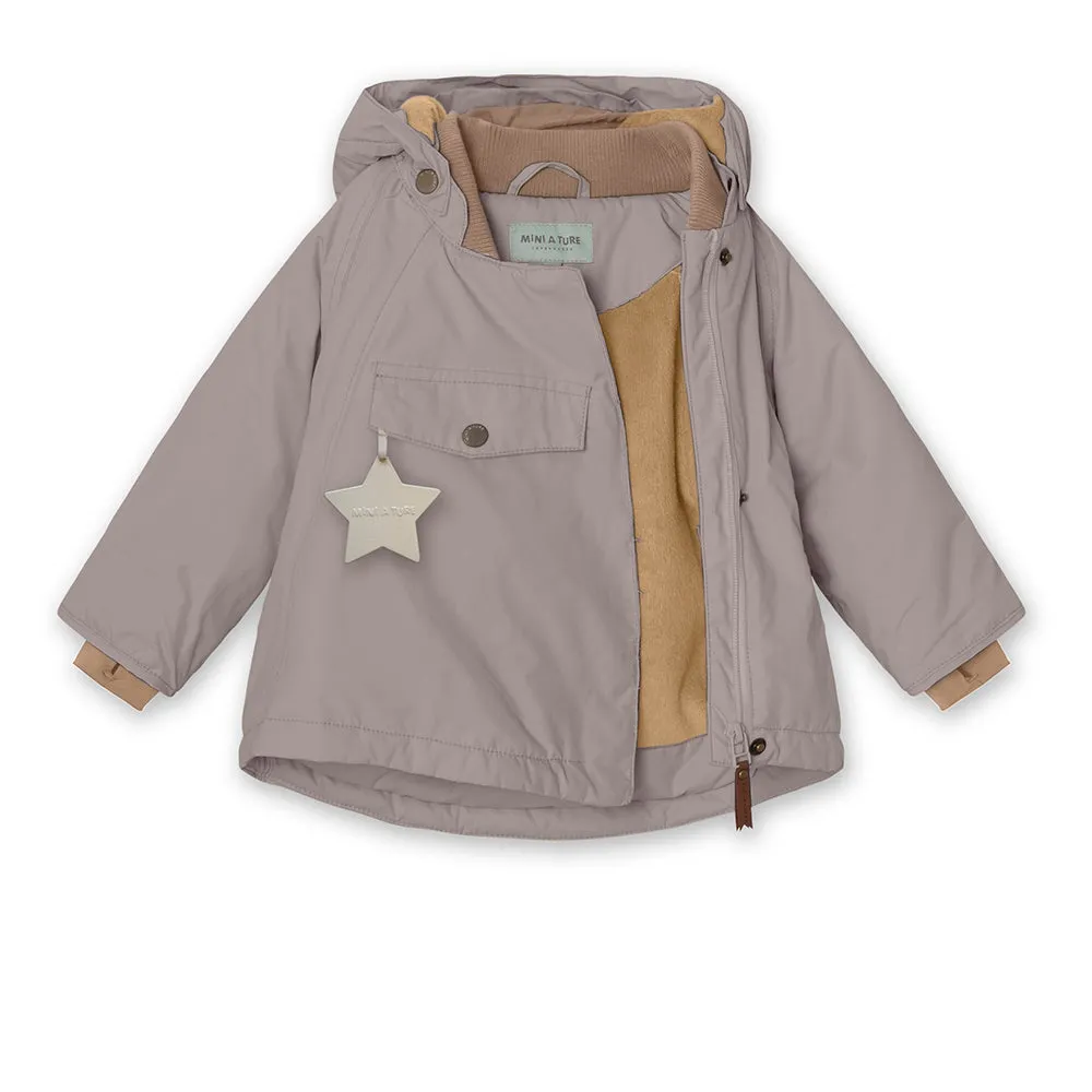 Wang Fleece Lined Winter Jacket. GRS Zinc Purple