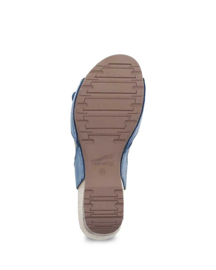 Women's Dansko Tricia Color: Blue Milled Burnished