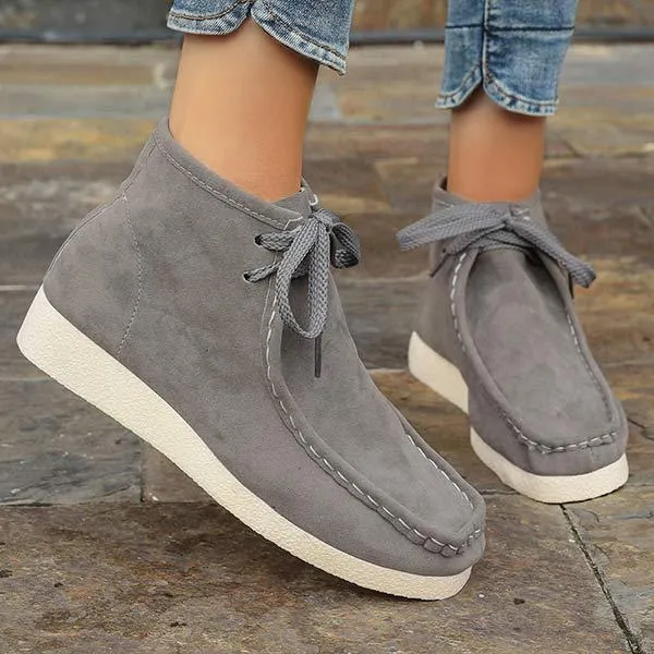 Women's High-Top Lace-Up Casual Shoes 89023456C