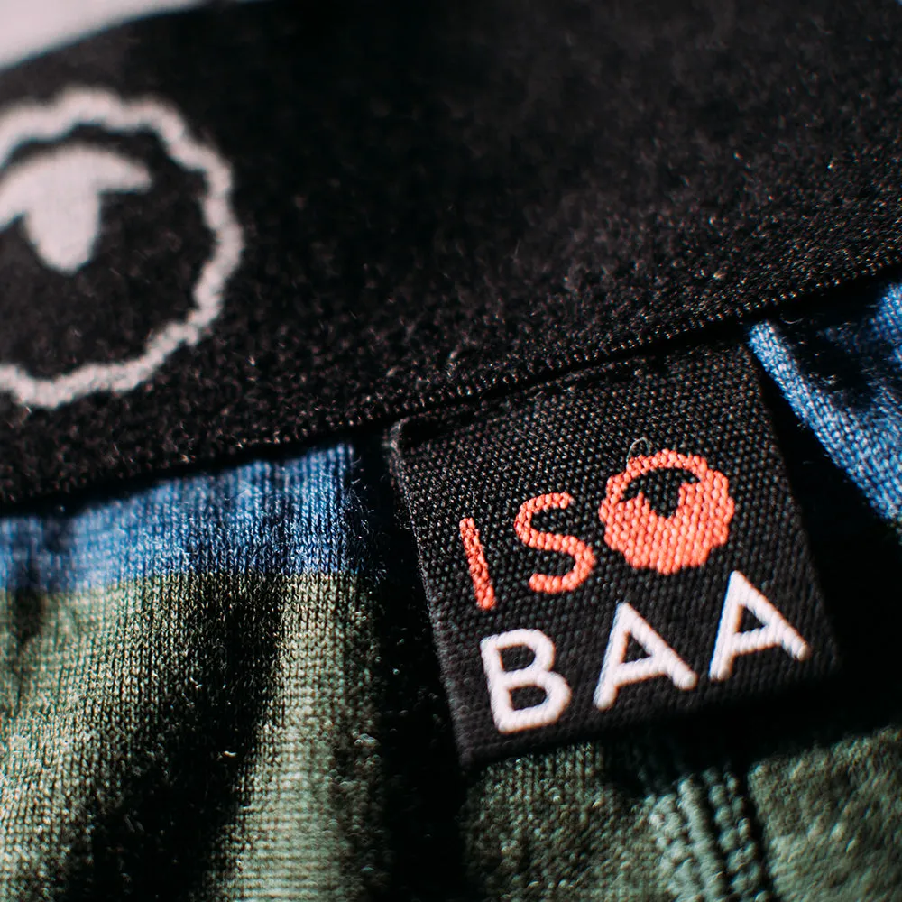 Womens Merino 180 Hipster Shorts (Forest/Denim)