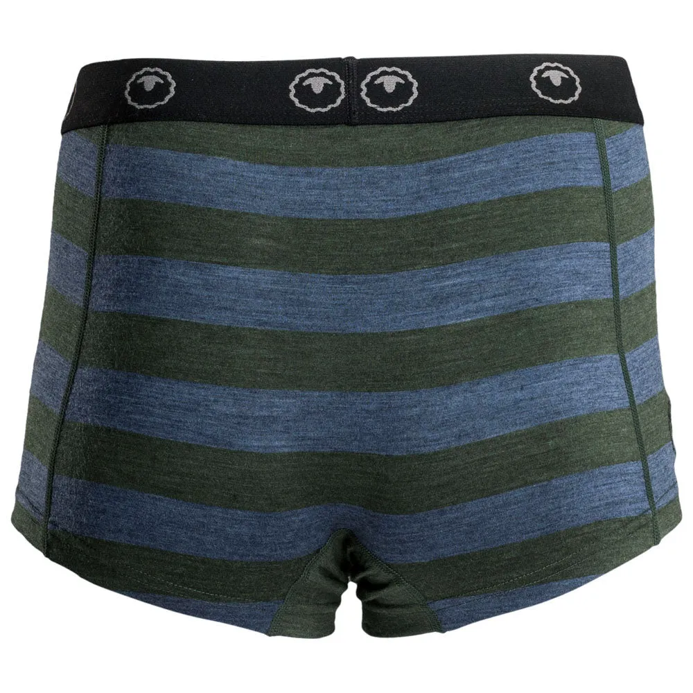 Womens Merino 180 Hipster Shorts (Forest/Denim)