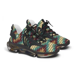Women's Running Shoes Mesh Sneakers Shock Absorbing Soles White or Black Sundance Print