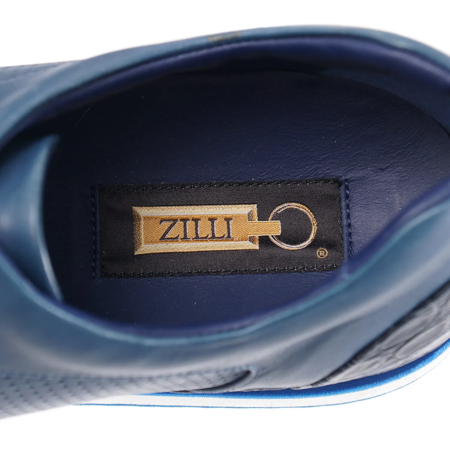 Zilli Calf and Crocodile Leather Derby